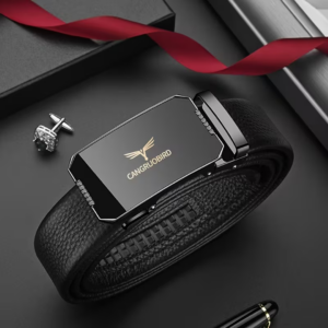 1pc Men's Adjustable Automatic Buckle Belt